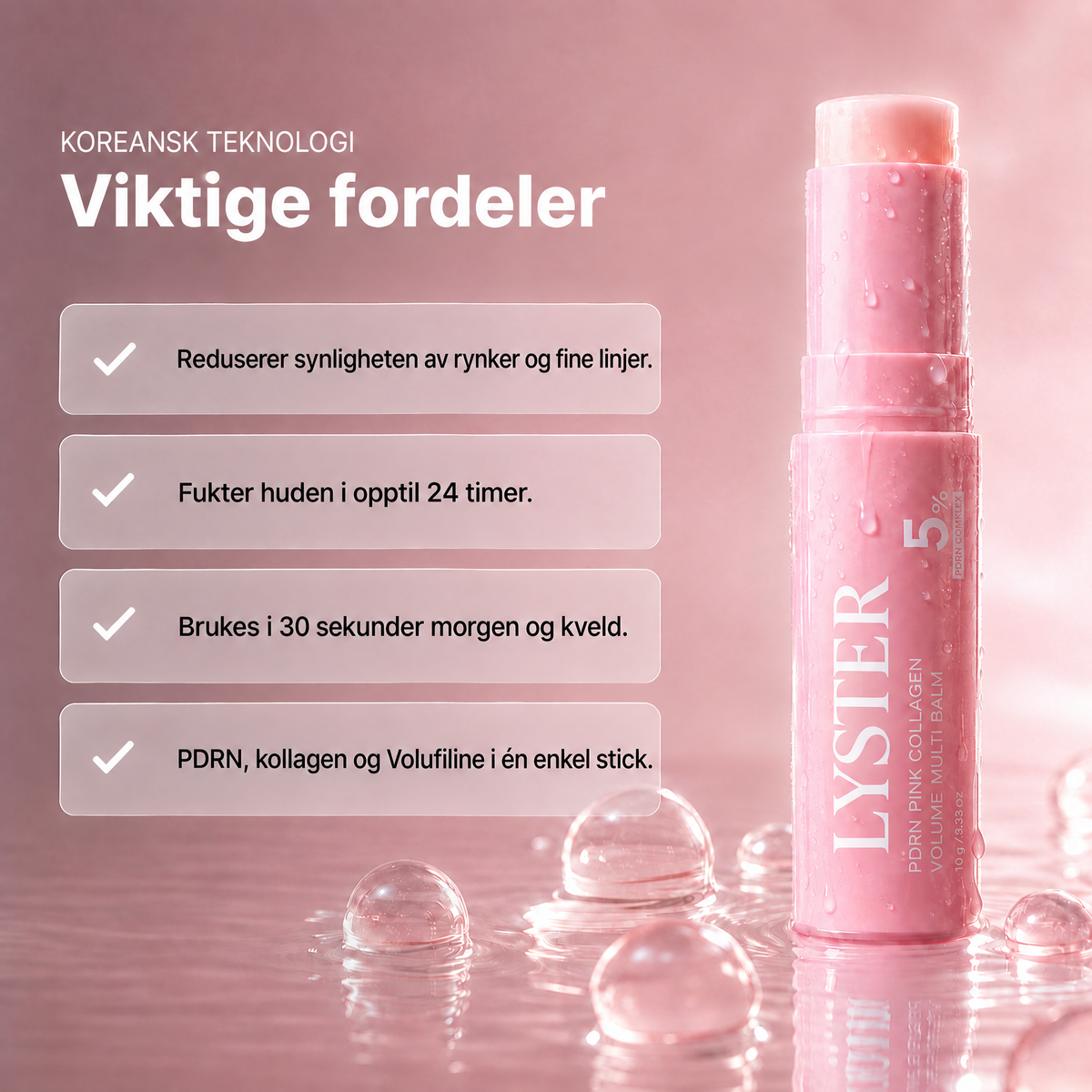 PDRN Collagen Volume Balm – For fine linjer og strålende hud